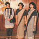 Mahrukh Chikliwala (second from right) and her colleagues display the new uniforms introduced by Air India in 1983.